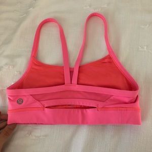 Lululemon bright pink sports bra size 4